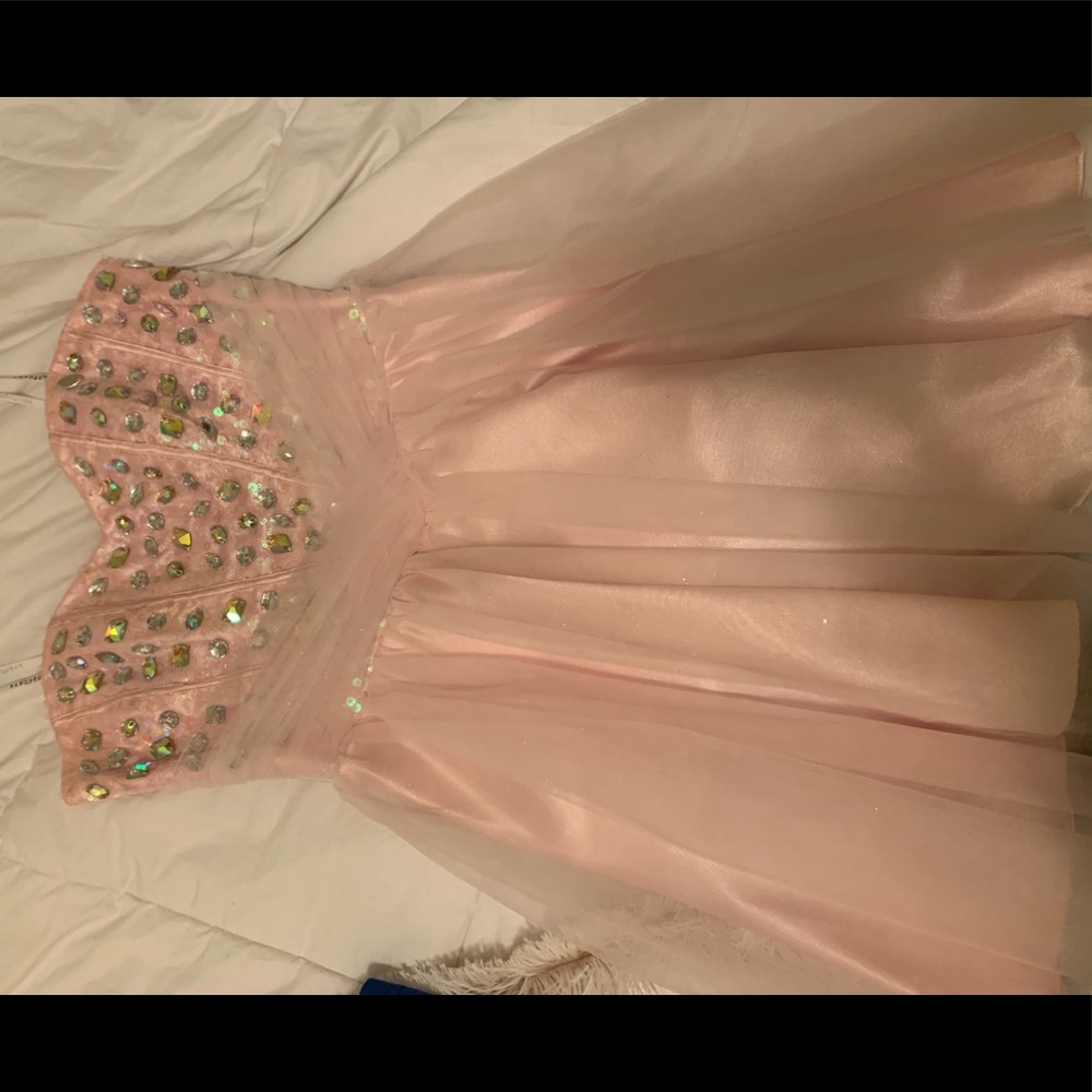 Light pink homecoming dress